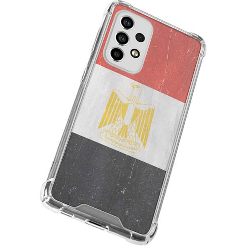 Egyptian Flag Distressed Galaxy A53 5G Clear Case